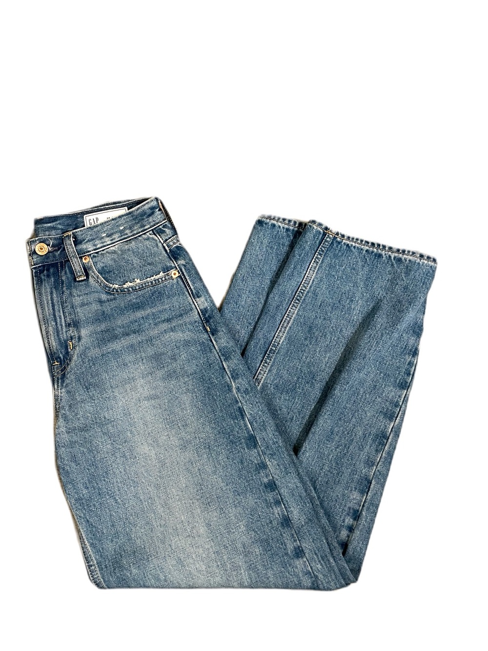 ❤️ GAP HIGH RISE DENIM BARREL JEANS SIZE 25